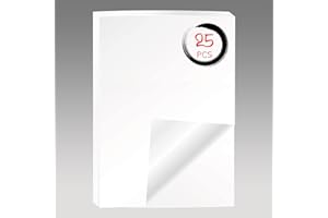 WATAWATA 25 Sheets A4 Vellum Translucent Paper Tracing Paper Clear Paper for Inkjet Lazer Printing,Drawing, Graphic Design ,Architecture,Handcraft (25)