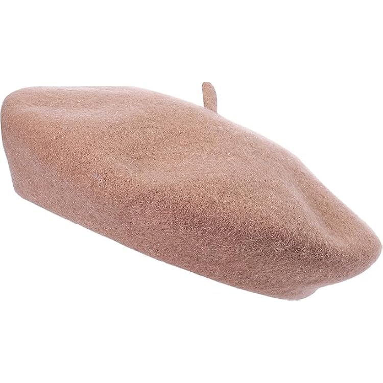 XNIVUIS Set van 2 klassieke baskenbaretten in Franse stijl, baret voor dames, eenheidsmaat (zwart, rood), zwart/rood, één maat, Zwart/Rood