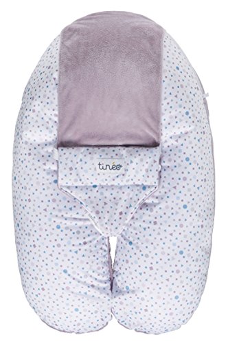 Tinéo Multirelax Coussin de Maternité Velours Parme