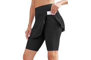 WOWENY Maillot de Bain pour Femme Jupe de Bain Femmes Bikini Shorts De Bain Jupette Elégant contrôle du Ventre, Bas de Maillot