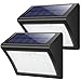 Luces Solares Jardín,Yacikos 60LED Focos Solares 1800mAh Lámparas Solares Exterior con Sensor de Movimiento, Luz de Pared Solar Segura Impermeables con 3 modos para Jardín,Patio,Camino-2 Paquetes
