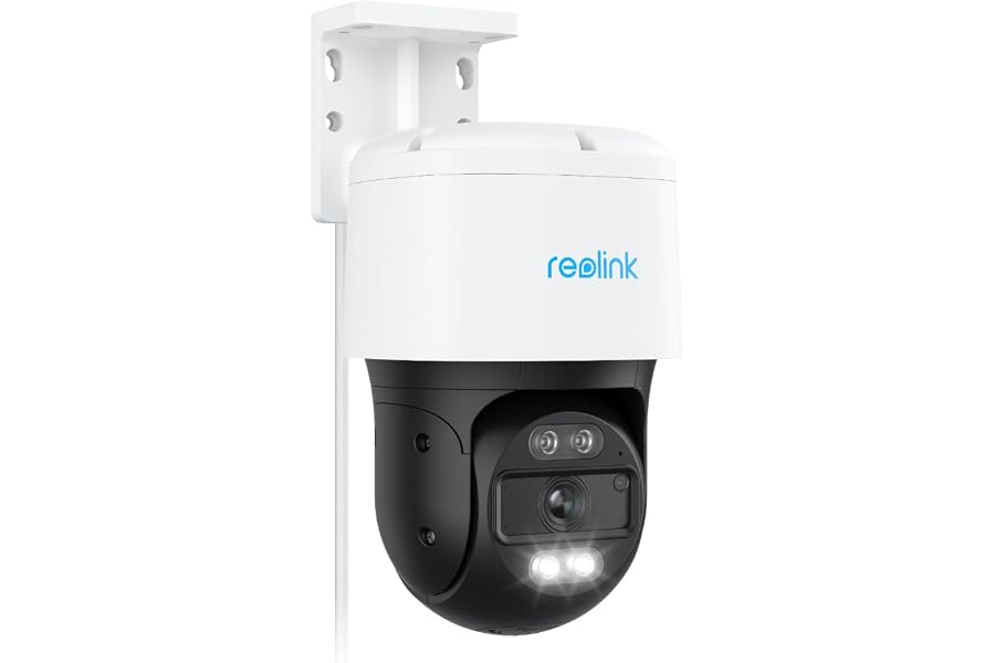 Reolink 4K PT PoE Überwachungskamera Aussen mit Auto-Tracking, Spotlights, 355° Schwenk 90° Neige, Personen-/Fahrzeug-/H