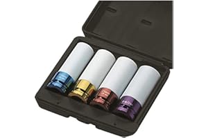 JBM Set DE 4 VASOS IMPACTO DE 1/2" Especial EXTRACCIÓN RUEDAS