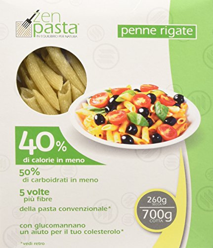 Zenpasta Penne Rigate con Farina di Konjac - 5 confezioni da 260 g [ 1300 g ]