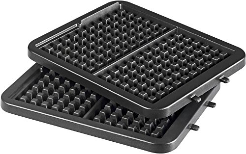 Tefal WM756D Waffeleisen Kingsize, Brüssler Art, 180 Grad drehbarer Backraum, 1200 W, edelstahl / schwarz - 2