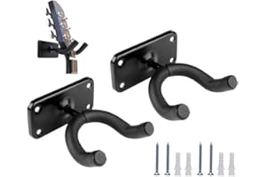 TIOAMY Gancho Percha Soporte Pared Guitarra Colgador de Guitarra Oporte de Guitarra Guitar Hanger Hakenhalter Wandhalterung para Accesorio de instrumento de música Volin Banjo Bass acústico