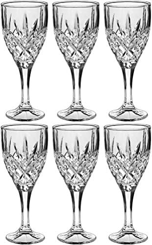 Grosvenor Crystal (London) Set of 6 Wine Glasses 21cm / 9oz (Gift Boxed)
