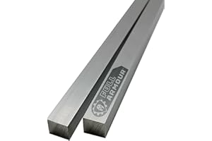 Full Armour Aluminium Square Bar 10mm x 10mm x 100mm (2 pack)