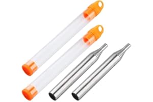 Jieddey Soffietto per Camino,2 Pack Portatile Soffietto Tascabile PortatileTelescopico Soffiante Strumento Acciaio Inossidabile Soffietto per Cucinare Picnic BBQ Caccia Pesca Escursionismo All'aperto