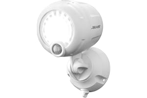 MR BEAMS Mr. Beams Wireless Battery-Operated Outdoor Motion-Sensor-Activated LED Spotlight, Plastic, White, 200 lm, pack of 1