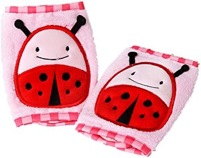 Anlass 1 Pairs Baby Knee Pads Adjustable &amp; Breathable Baby Crawling Safety Protector for Baby and Toddlers Beetle