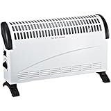 CALEFACTOR ELECTRICO CONVECCION ESTUFA 1500W 2 NIVELES DE CALEFACCION GARANTIA