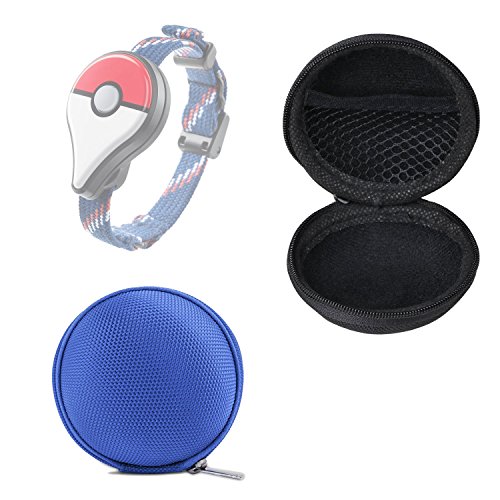 Preisvergleich Produktbild Bestdeal® Tragbare Mini Zipper Schutztasche Hülle Tasche für Pokémon GO Plus (Blau)