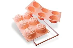 ‎SILIKOMART Silikomart Forma silikonowa nr 6 duże róże, jasnoróżowa