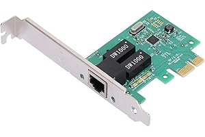 DENASH PCI-E-Gigabit-Ethernet-Netzwerkkartenadapter Realtek 8111E-Netzwerkkarte mit einem Port 10/100/1000-Mbit/s-LAN-Karte Gigabit-Ethernet-NIC-Netzwerkkarte mit einem Port für Windows 7, 8 und 10 Linux