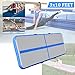 Produktbild SUPAREE Gymnastikmatte, aufblasbare Air Track Tumbling Matte Gym für Gymnastik, Air Bodenschutzmatte für Zuhause, Picknick, Training, Cheerleading (3 Ft breit x 10 ft Lang x 4 in Dick) blau + weiß
