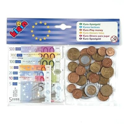 Klein - 9612 - Jeu d'Imitation - Sachet Euros avec Pièces et Billets