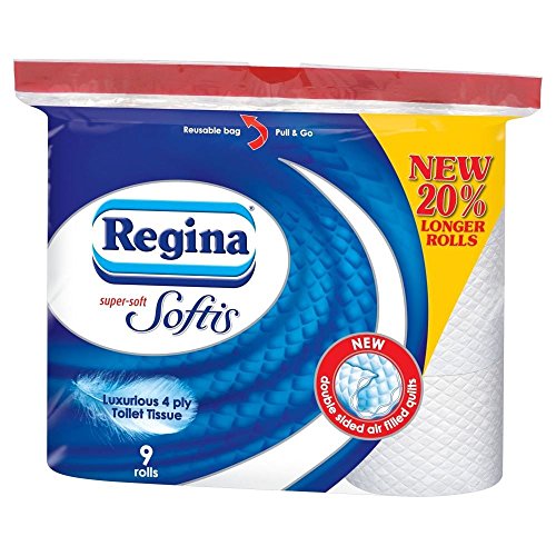 Preisvergleich Produktbild Regina Softis super-weichen Toilettenpapier (9) - Packung mit 6