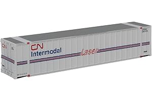 CORNERSTONE Walthers, Inc. Compartiment latéral nervuré Canadien assemblé, 121,9 cm, Blanc/Bleu/Rouge