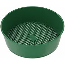 Setaccio Da Giardino 2 Pezzi - Per Terreno, Sabbia E Ghiaia, In Plastica Verde