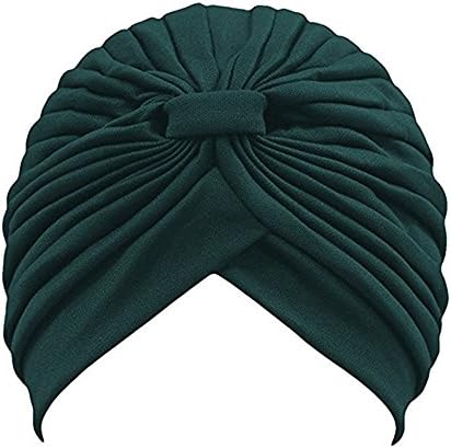 I VVEEL Women's Pleated Head Wrap Knit Bonnet Turban