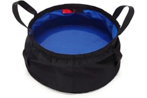Jrancc Bacinella Pieghevole, Acqua di Benna Leggero Portatile Bacino 8.5L Campeggio Esterno di Pesca