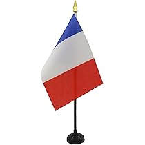 Drapeau De Table Îles Caïmans - 15x10 Cm, Hampe 25 Cm, Pointe Dorée
