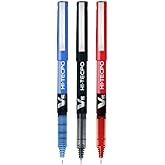Pilot V5 Liquid Ink Roller Ballpoint Pen - 1Blue + 1Black + 1 Red, (9000014712)