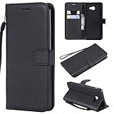 Premium Material: Diese Samsung Galaxy J4 Core Lederhülle ist aus langlebigem PU-Leder und Soft TPU gefertigt und bietet maximal Schutz vor Abnutzung, Stößen und Kratzern