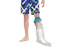 PET WORLD Protezioni per Gesso, Mezza Gamba Adulto Coperture in Gesso per Doccia, Impermeabile Copri Medicazione in Gesso Protettori Riutilizzabile Copertura per Adulti Gamba di Protezione per Ferite