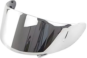 Guajiro - Visera Compatible con SHOEI CWR | NXR - RYD - X-SPIRIT III - Z7 - Rf1200 - X14 | Pantalla Casco Moto con soporte Pinlock Antivaho y sistema Tear-off | Policarbonato Reforzado (Plata)