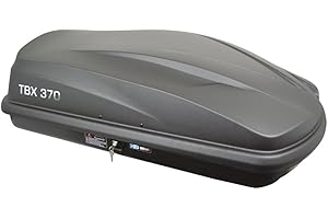 TWINNY LOAD Twinny Cube 370 Twinnyload Roof Box TBX 370 Liter Matte-Anthracite 138x78x36cm, Gray
