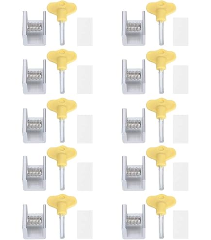 Serrature Per Finestre Scorrevoli Wisirent - Set Da 4 Pezzi - Regolabili Senza Forare - Foto 5