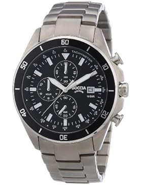 Boccia Herren-Armbanduhr XL Chronograph Quarz Titan 3762-01