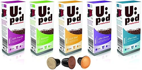 Morphy Richards Nespresso® Compatible Coffee Pod Coffee Capsule Upod Variety Pack 5 Flavours 50 Pack