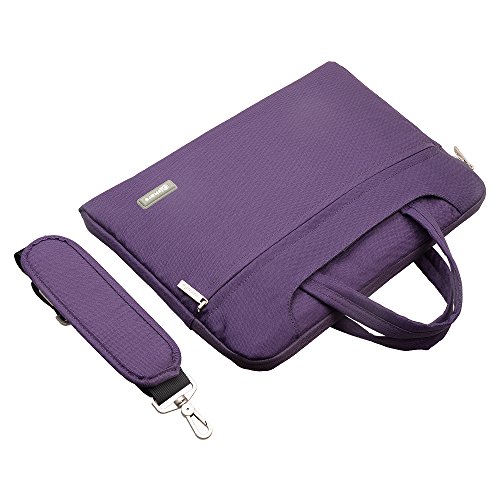 Qishare 13 3-14 Zoll Multifunktions-Polyester-Gewebe-wasserdichter Laptop-Schulter-Beutel  justierbarer Schultergurt u  Unterdr  ckbarer Handgriff  be