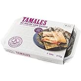 La Reina de las Tortillas - European leader in Mexican artisanal gastronomy.Tamales of rajas with cheese. Ready to serve. 100
