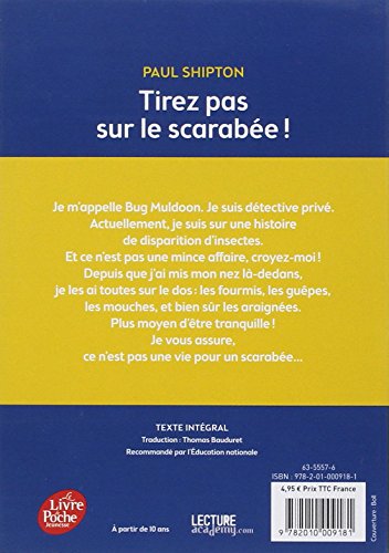 Livres Couvertures de Tirez pas sur le scarabée