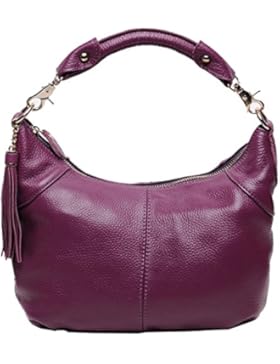 Greeniris Damen Handtasche Weich Echtleder Schultertasche
