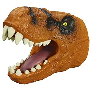 Toys Bhoomi Non-Toxic Soft Vinyl Chomping Tyrannosaurus Rex Hand Puppet Glove (Multicolour)
