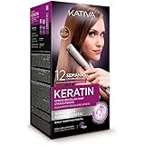 Kativa Keratin - Kit lisciante brasiliano Xpress - Nuova formula con doppia cheratina - Trattamento lisciante professionale a