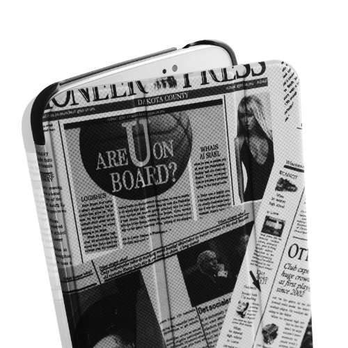 Fintie Samsung Galaxy Tab 3 7.0 (7 Zoll) SM-T210 SM-T211 Hülle Case – Ultra Slim Schutzhülle Tasche Etui mit Standfunktion (Nicht kompatibel mit der Tab 3 7.0 Lite), Zeitung - 5