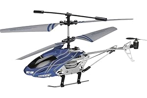 Revell Control Helicopter Skyfun, Ferngesteuerter Helikopter, Koaxial-Rotorsystem, Leistungsstarke Elektromotoren, Inklusive Ersatzrotorset, Weiß/Blau/Schwarz