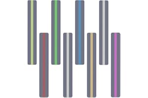 LMYZCBZL 8 pasków do czytania, kolorowe zakładki, do nauki i czytania