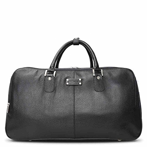 Brune Leather Black Travel Duffle RS.3451 (62.00% Off) - Amazon