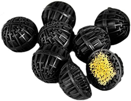 TELLM 100pcs Aquatic biochemical ball biological ball culture nitrifying bacteria aquarium aquarium filter material