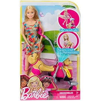 barbie a spasso con i cuccioli