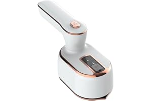Felenny Portable Handheld Mini Steam Iron, Travel Steam Iron Wrinkle Remover Mini Ironing Machine 180° Rotatable Steamer Iron Mini Garment Steamer Iron for Home and Travel