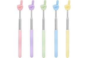 FADBUDSS 5 PCS Telescopic Teachers Pointers, Extendable Hand Pointer Finger Pointer Stick, Retractable Classroom Pointer for Elementary School Kindergarten Teachers Classroom Presentation Whiteboard Teaching