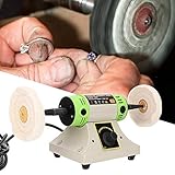 pulidora joyeria segunda mano las palmas ★ Buen efecto de pulido, baja vibración, puede satisfacer varias necesidades de pulido y mejorar la eficiencia.Velocidad de rotación rápida, bajo nivel de ruido y rendimiento estable.Se proporcionan orificios en la base para asegurar la superficie de trabajo.